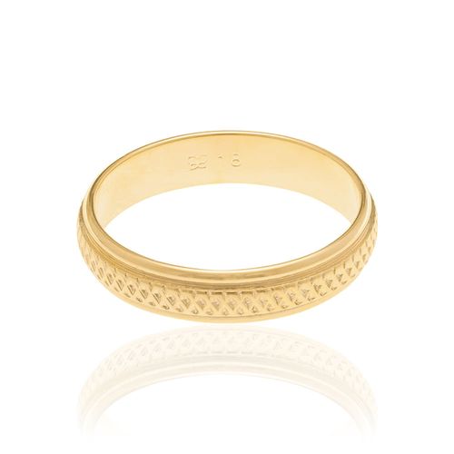 ALIANÇA BANHADA A OURO 18K