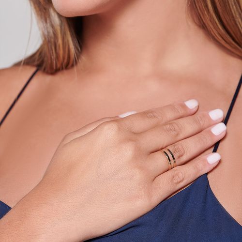 ANEL AJUSTÁVEL BANHADO A OURO 18K