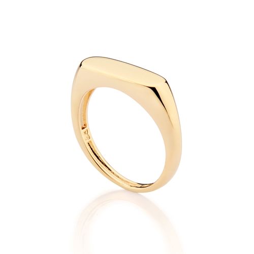 ALIANÇA PERSONALIZÁVEL BANHADA A OURO 18K