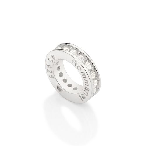 BERLOQUE STOPPER SEPARADOR DE PRATA 925 COM ZIRCÔNIAS