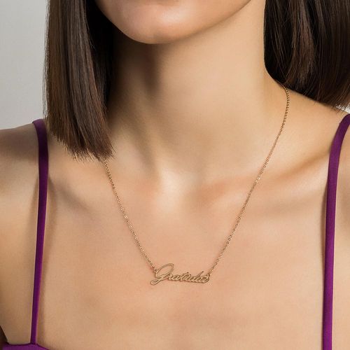 GARGANTILHA GRATIDÃO BANHADA A OURO 18K