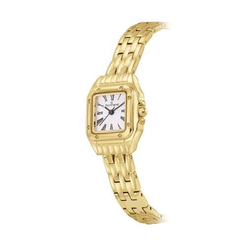 RELÓGIO ANALÓGICO SOCIAL DOURADO