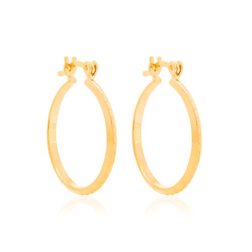 BRINCO ARGOLA BANHADO A OURO 18K