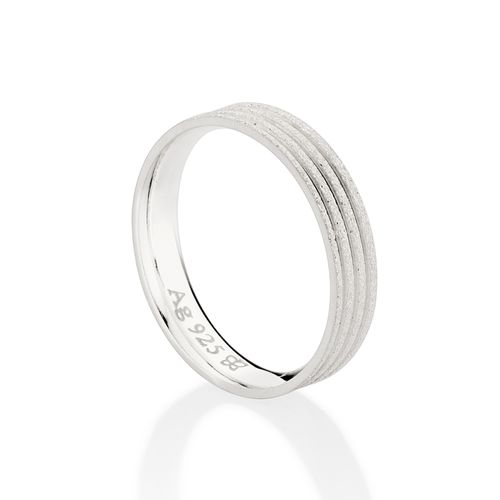 ALIANÇA DIAMANTADA DE PRATA 925