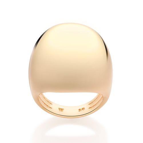 MAXI ANEL BOMBÊ BANHADO A OURO 18K