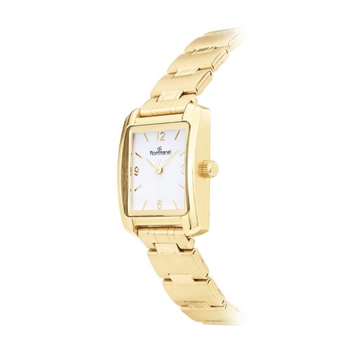 RELÓGIO ANALÓGICO SOCIAL DOURADO