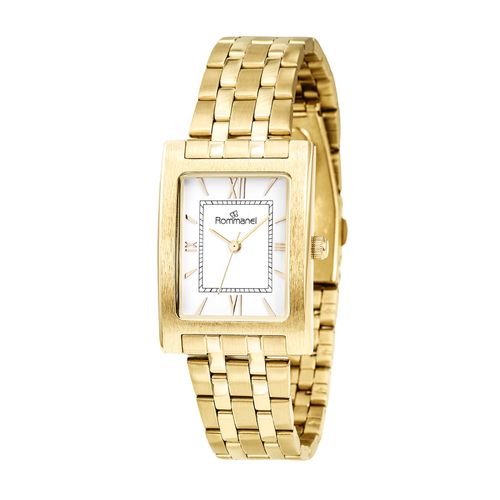 RELÓGIO ANALÓGICO SOCIAL DOURADO