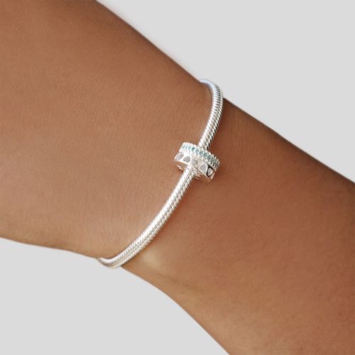 BERLOQUE STOPPER SEPARADOR DE PRATA COM ZIRCÔNIAS