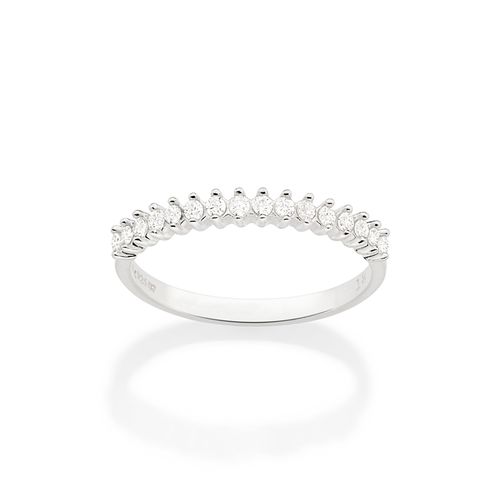 MEIA ALIANÇA DE PRATA 925 COM ZIRCÔNIAS