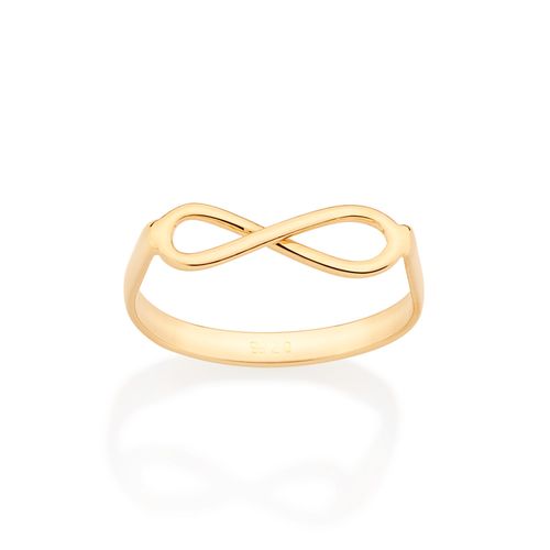 ANEL SKINNY INFINITO BANHADO A OURO 18K