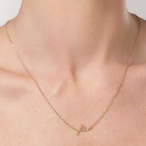 GARGANTILHA FÉ BANHADA A OURO 18K