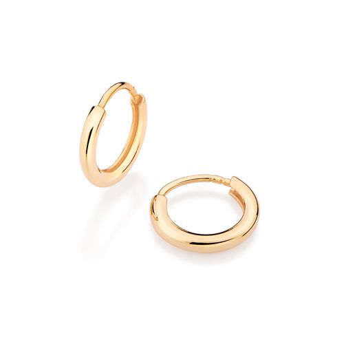 BRINCO ARGOLA BANHADO A OURO 18K