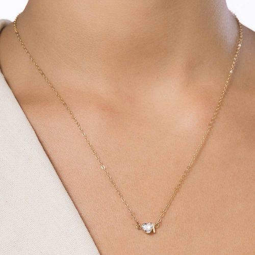 GARGANTILHA COM PINGENTE LETRA BANHADA A OURO 18K COM ZIRCÔNIA -LETRA I