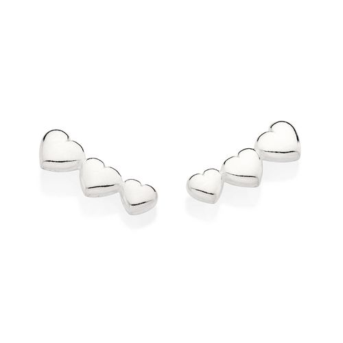 BRINCO CORAÇÕES DE PRATA 925