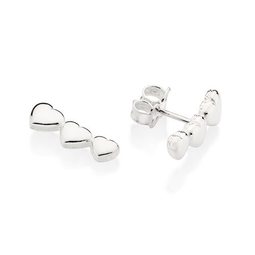 BRINCO CORAÇÕES DE PRATA 925