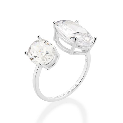 MAXI ANEL AJUSTÁVEL DE PRATA 925 COM ZIRCÔNIAS