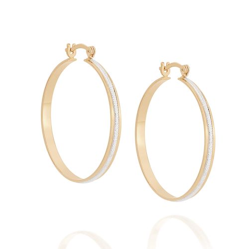 BRINCO ARGOLA BANHADO A OURO 18K