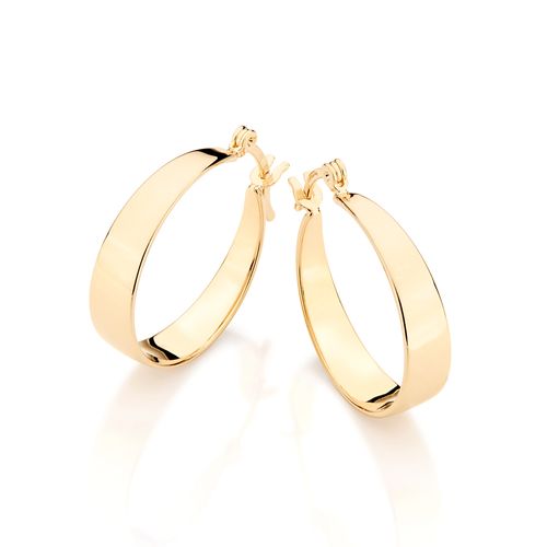 BRINCO ARGOLA BANHADO A OURO 18K