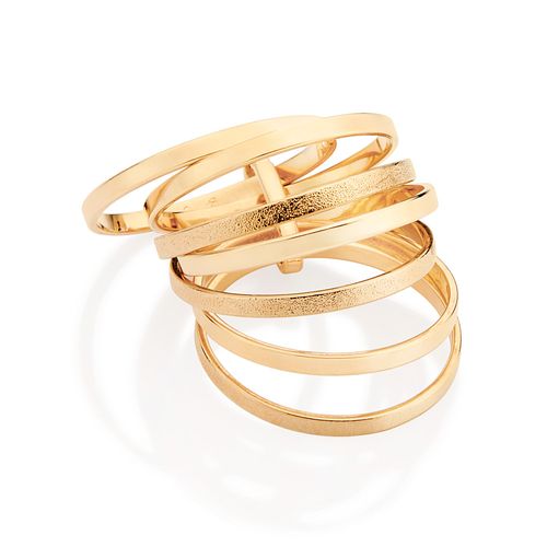 ALIANÇA 7 FIOS SUPREMO BANHADA A OURO 18K