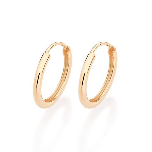 BRINCO ARGOLA BANHADO A OURO 18K
