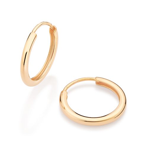 BRINCO ARGOLA BANHADO A OURO 18K