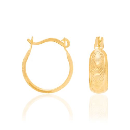 BRINCO ARGOLA BANHADO A OURO 18K