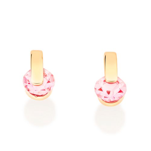 BRINCO INFANTIL BANHADO A OURO 18K COM CRISTAIS