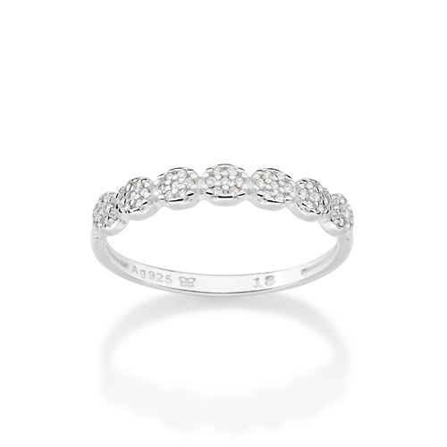 ANEL SKINNY COM ZIRCÔNIAS DE PRATA MACIÇA 925