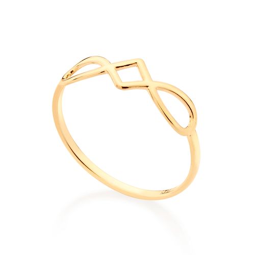ANEL SKINNY INFINITO BANHADO A OURO 18K