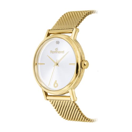 RELÓGIO ANALÓGICO SOCIAL DOURADO