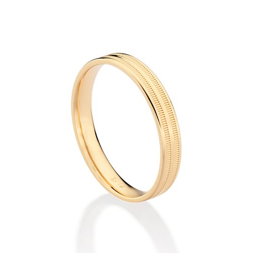 ALIANÇA BANHADA A OURO 18K