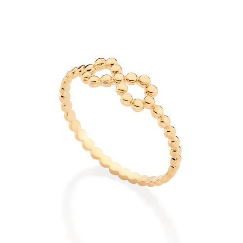 ANEL SKINNY INFINITO BANHADO A OURO 18K