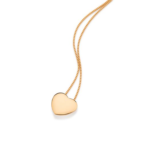 PINGENTE CORAÇÃO BANHADO A OURO 18K