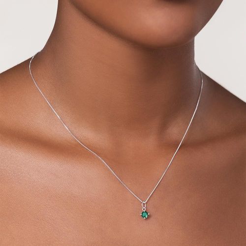 GARGANTILHA DE PRATA MACIÇA 925 COM ZIRCÔNIA