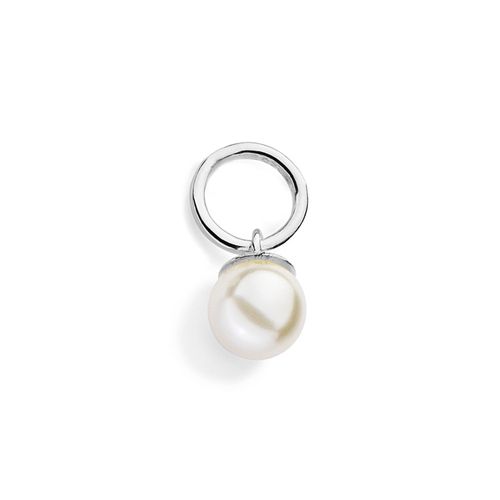 PINGENTE SOLITÁRIO DE PRATA MACIÇA 925 COM PÉROLA SINTÉTICA