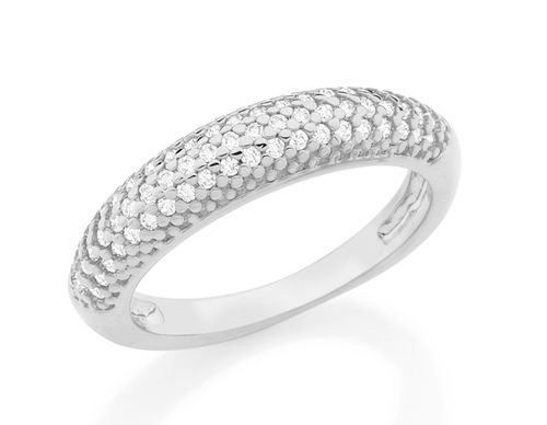 ANEL BANHADO A RHODIUM COM ZIRCÔNIAS
