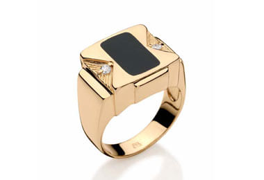 ANEL BANHADO A OURO 18K COM ZIRCÔNIAS