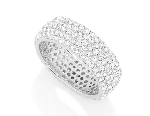 ANEL BANHADO A RHODIUM COM ZIRCÔNIAS