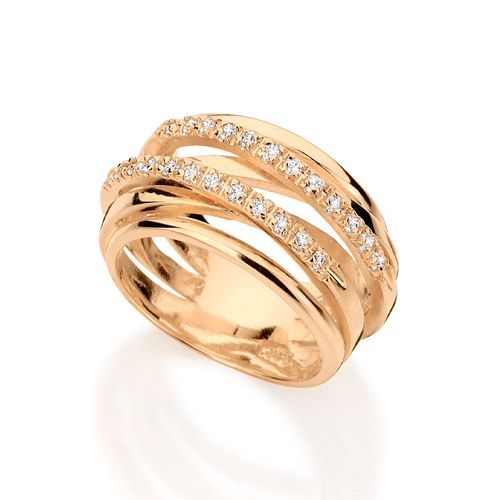 ANEL BANHADO A OURO 18K COM ZIRCÔNIA