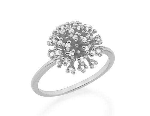 ANEL BANHADO A RHODIUM COM ZIRCÔNIAS