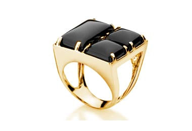 ANEL BANHADO A OURO 18K COM CRISTAIS