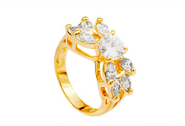 Anéis  JOIA BANHADA OURO 18K
