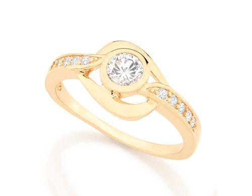 Anéis  JOIA BANHADA OURO 18K