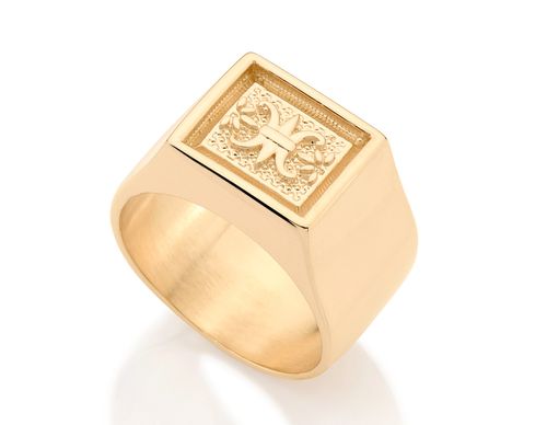 ANEL BANHADO A OURO 18K