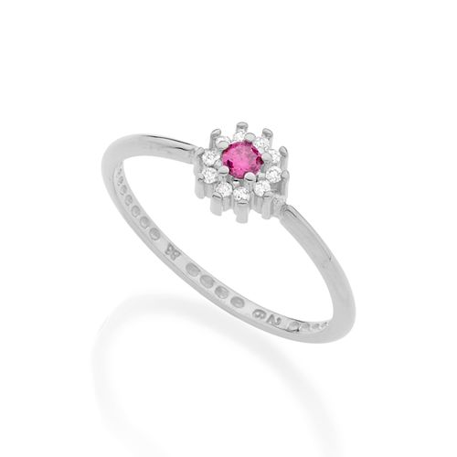 ANEL BANHADO A RHODIUM COM ZIRCÔNIAS