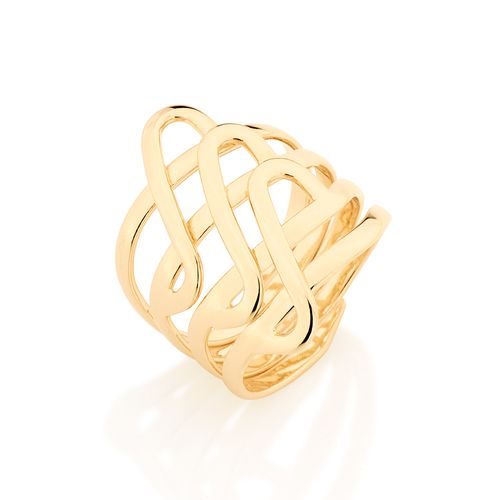 ANEL BANHADO A OURO 18K