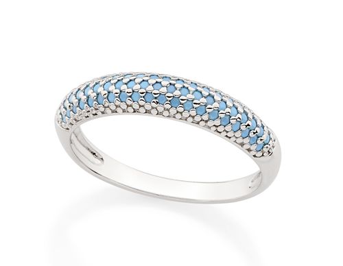 ANEL BANHADO A RHODIUM COM ZIRCÔNIAS