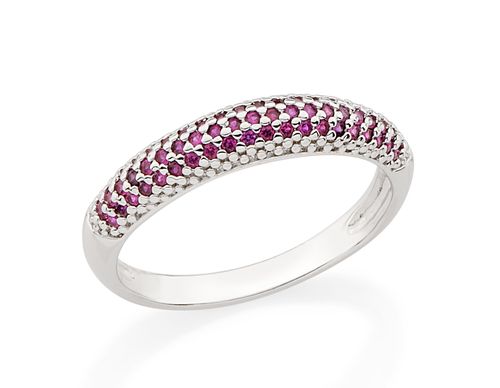 ANEL BANHADO A RHODIUM COM ZIRCÔNIAS