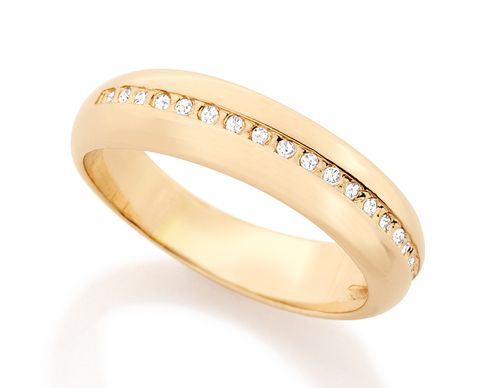 ANEL BANHADO A OURO 18K COM ZIRCÔNIAS