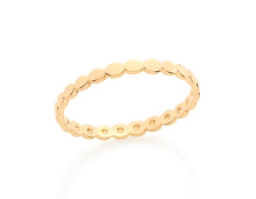 ANEL SKINNY RING BANHADO A OURO 18K